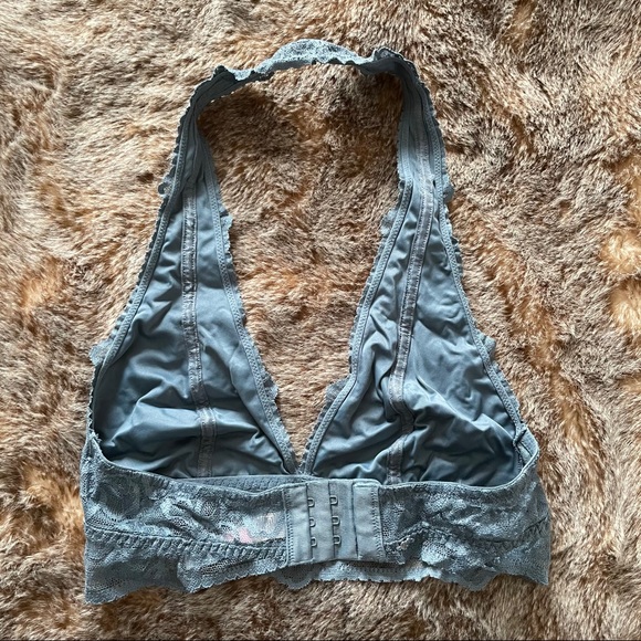 PINK Victoria’s Secret Grey Halter Bralette - Picture 2 of 3